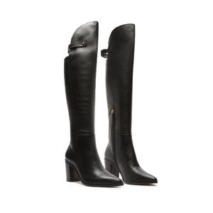 NWT - SCHUTZ Saryna Leather Boot - Size 7 Black. Never worn